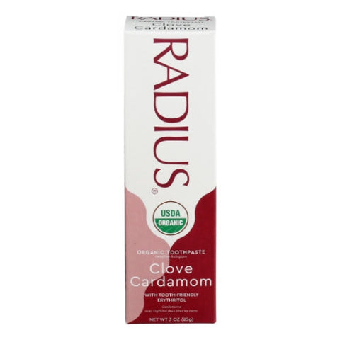Radius, Organic Toothpaste Clove Cardamom, 3 Oz Radius