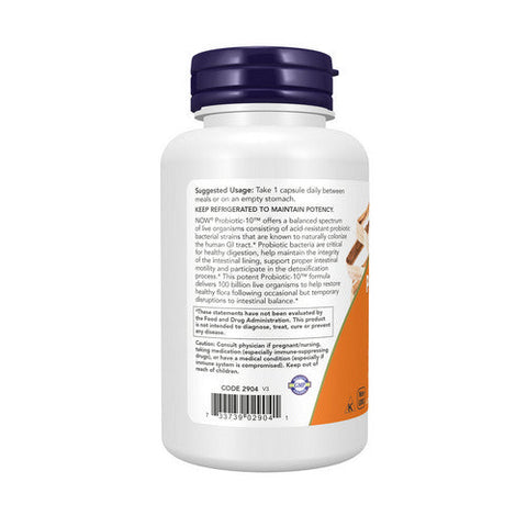 Now Foods, Probiotic-10, 100 Billion, 60 Vegcaps Now Foods