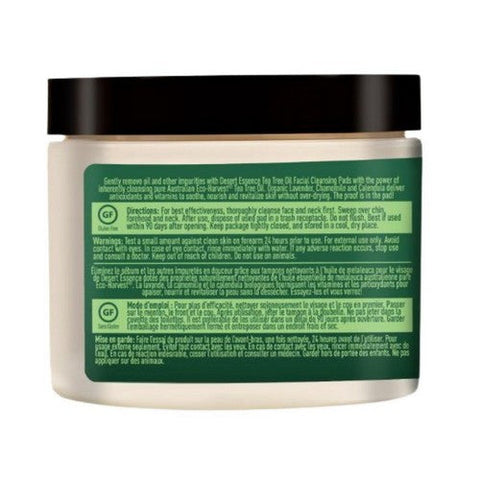 Desert Essence, Facial Cleansing Pads Tea Tree Oil, 50 Pads Desert Essence