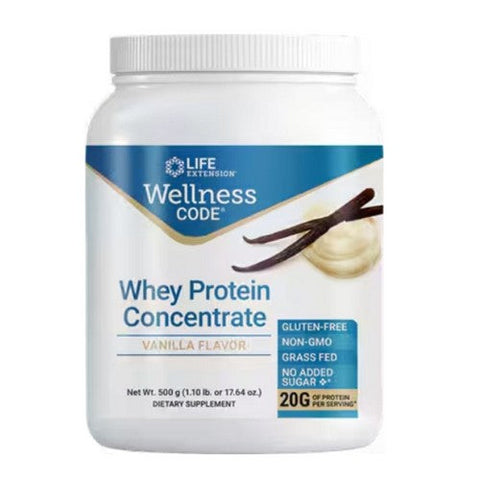 Life Extension, Whey Protein Concentrate, Vanilla 500 Grams Life Extension