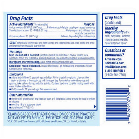 Boiron, Arnicare Leg Cramps, 33 Chewables Boiron