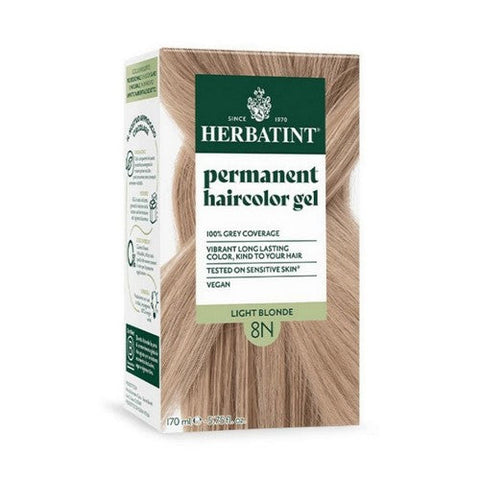 Herbatint, Permanent Hair Colour Gel 8N Light Blonde, 5.75 Oz Herbatint