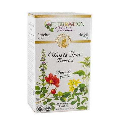 Celebration Herbals, Organic Chaste Tree Berries Tea, 24 Bags Celebration Herbals