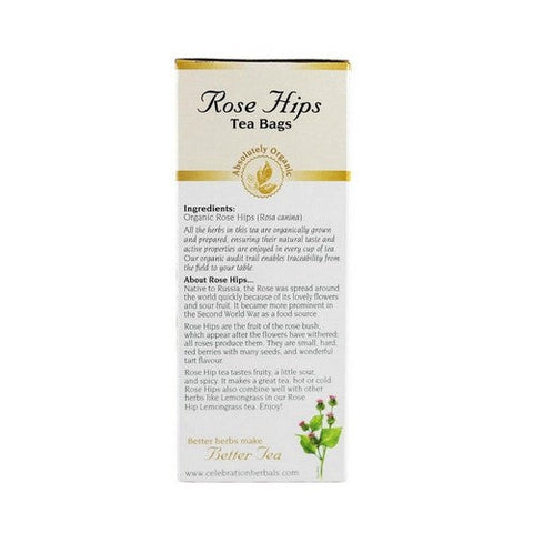 Celebration Herbals, Organic Rose Hips Tea, 24 Bags Celebration Herbals