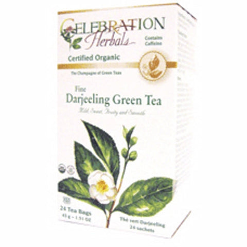 Celebration Herbals, Green Tea Darjeeling, 24 Bags Celebration Herbals