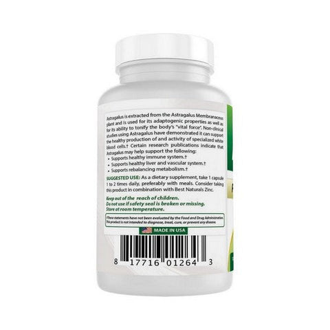 Best Naturals, Astragalus, 1000 mg, 120 Caps Best Naturals