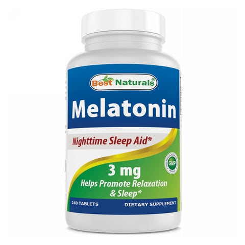 Best Naturals, Melatonin, 3 mg, 240 Tabs Best Naturals