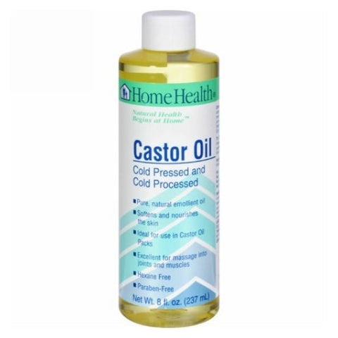 Home Health, Castor Oil Cold Pressed, 8 Oz Home Health