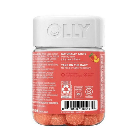 Olly, Probiotic Plus Prebiotic Peachy Peach, 30 Count Olly