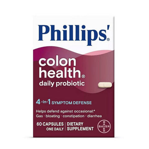 Phillips, Colon Health Daily Probiotic Capsules, 60 Caps Phillips