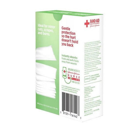 Band-Aid, Hurt Free Non-Stick Pads Large 3 X 4 Inch, 10 Each Band-Aid