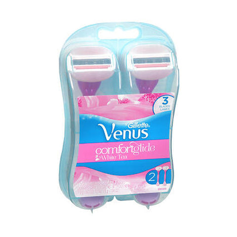 Gillette, Venus Comfortglide Disposable Razors White Tea, 2 Count Gillette