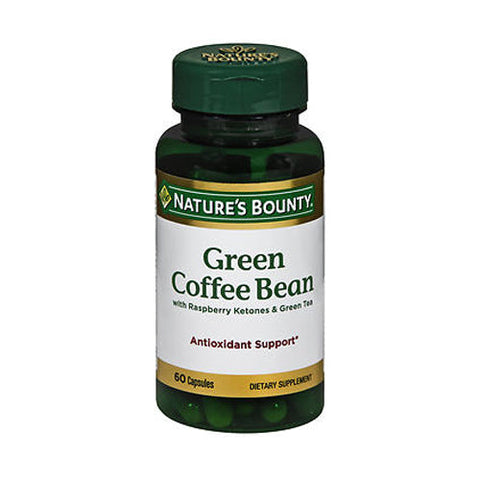 Nature's Bounty, Green Coffee Bean With Raspberry Ketones And Green Tea, 60 Caps Nature's Bounty