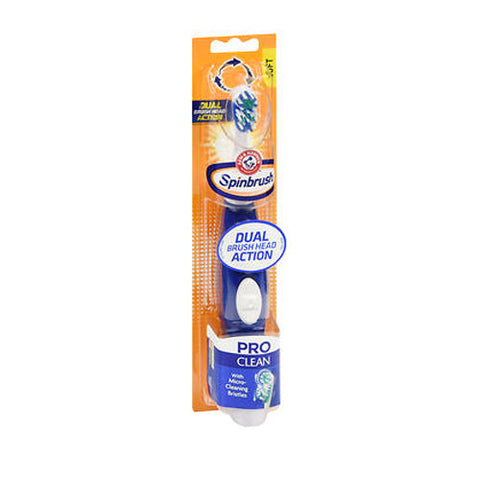 Spinbrush, Church & Dwight Adult Proclean Battery Powered Toothbrush Soft, 1 Each Spinbrush