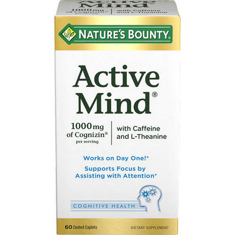 Nature's Bounty, Active Mind, 1000 Mg, 60 Caps Nature's Bounty