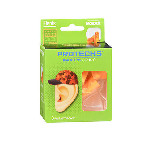 Flents, Protechs Ear Plugs Sport, 8 Each Flents