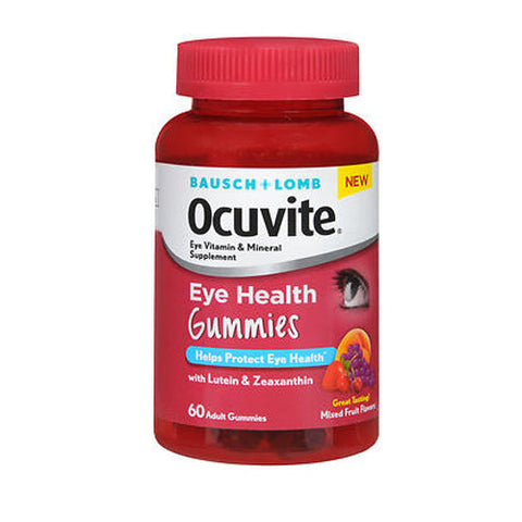 Bausch + Lomb, Ocuvite Eye Health Gummies Mixed Fruit, 60 Each Bausch + Lomb