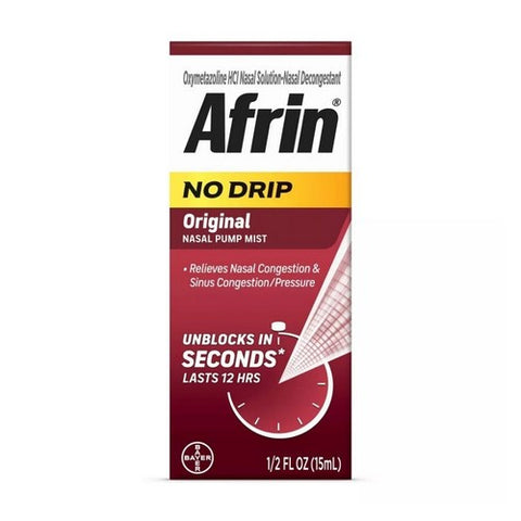 Afrin No Drip Pump Mist Original 0.5 Oz by Afrin