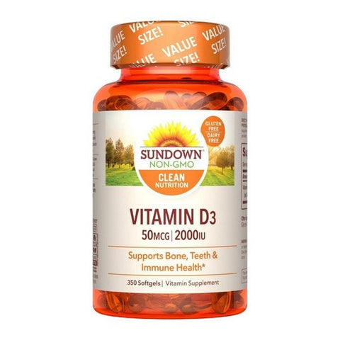 Sundown Naturals, Vitamin D3, 50 Mcg, 350 Softgels Sundown Naturals