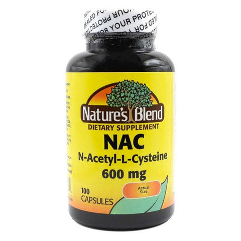 Nature's Blend, Nature's Blend Nac Capsules, 600 mg, 100 Tabs Nature's Blend