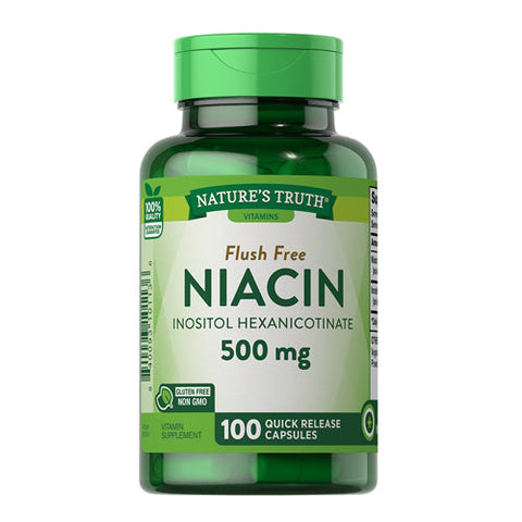 Nature's Truth, Flush Free Niacin Quick Release Capsules, 500 Mg, 100 Caps Nature's Truth