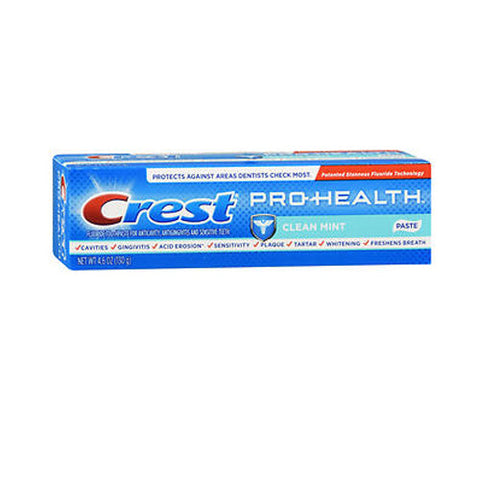 Crest, Pro-Health Toothpaste Smooth Formula Clean Mint, 4.6 Oz Crest