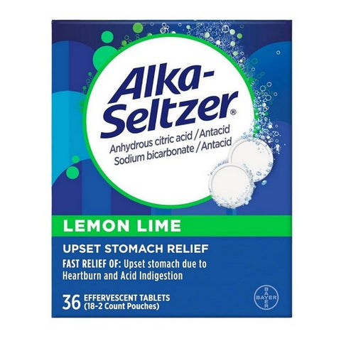 Alka-Seltzer, Upset Stomach Relief Lemon Lime, 36 Count Alka-Seltzer