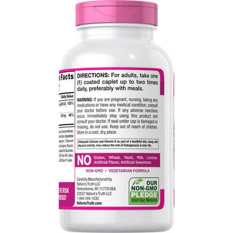 Nature's Truth, Calcium + D3 Caplets, 600 Mg, 250 Tabs Nature's Truth