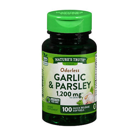 Nature's Truth, Odorless Garlic And Parsley, 1200 Mg, 100 Softgels Nature's Truth