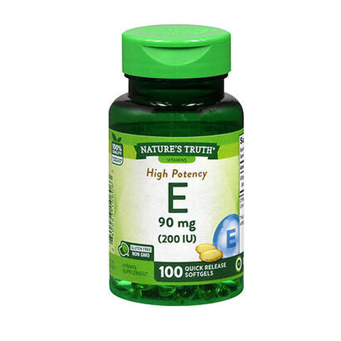 Nature's Truth, High Potency E Quick Release Softgels, 100 Caps Nature's Truth