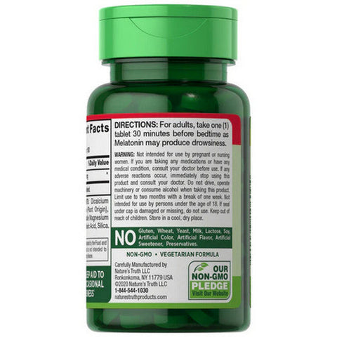 Nature's Truth, Melatonin, 1 Mg, 180 Tabs Nature's Truth
