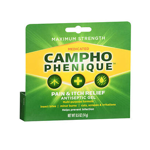 Campho-Phenique, Pain & Itch Relief Antiseptic Gel Original Formula, 0.5 Oz Campho-Phenique