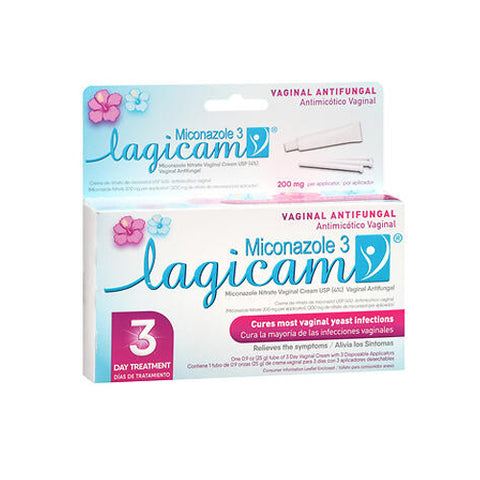 Miconazole 3 Vaginal Antifungal Cream 0.9 Oz by Lagicam
