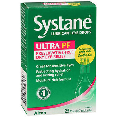 Systane, Ultra Pf Lubricant Eye Drops Vials, 25 Count Systane