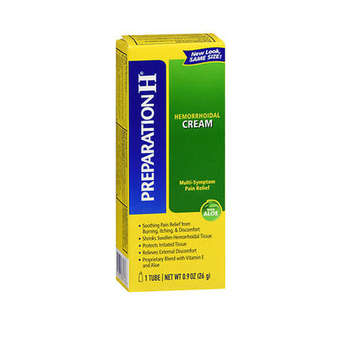 Preparation H, Multi-Symptom Relief Hemorrhoidal Cream With Aloe Maximum Strength, 0.9 Oz Preparation H