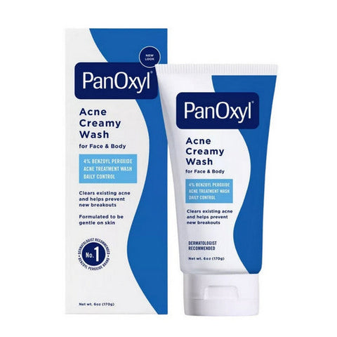 Panoxyl, Benzoyl Peroxide 4% Daily Control Acne Creamy Wash, 6 Oz Panoxyl