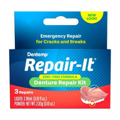 Dentemp, Repair-It Denture Repair Kit, 3 Count Dentemp
