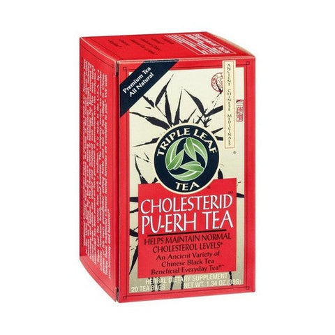 Triple Leaf Tea, Cholesterid - Pu-erh Tea, 20 Bags Triple Leaf Tea