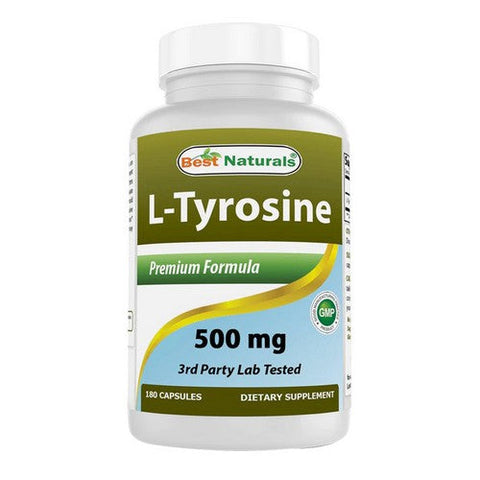 Best Naturals, L-Tyrosine, 500 mg, 180 Caps Best Naturals