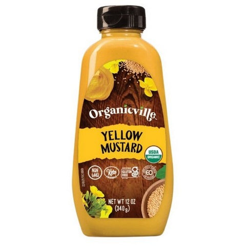 Organicville, Organic Yellow Mustard, 12 Oz Organicville