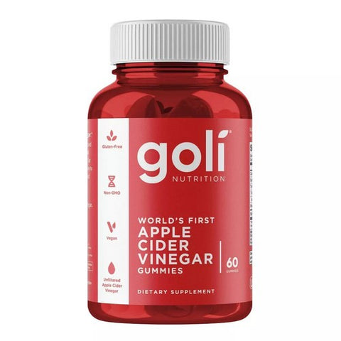 Goli Nutrition, Apple Cider Vinegar Gummies, 0, 60 Gummies Goli Nutrition