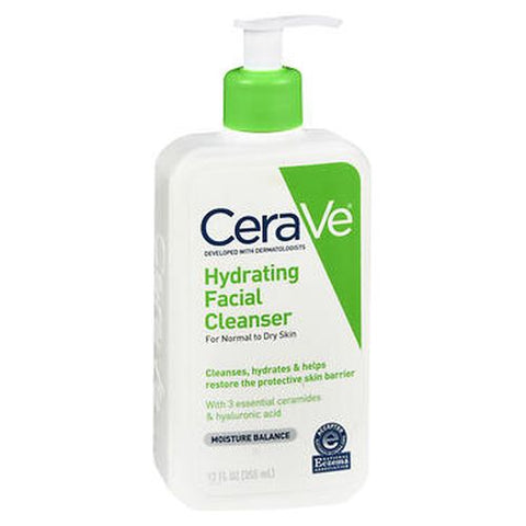 Cerave, Hydrating Facial Cleanser For Normal To Dry Skin, 12 Oz Cerave