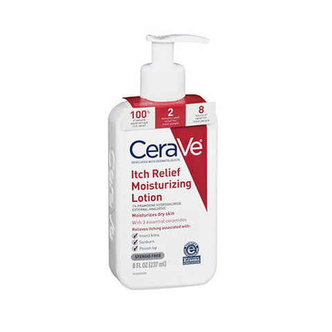 Cerave, 1% Pramoxine Hydrochloride Itch Relief Moisturizing Lotion, 8 Oz Cerave