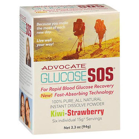 Advocate, Glucose Sos Instant Dissolve Powder Kiwi-Strawberry, 3.3 Oz Advocate