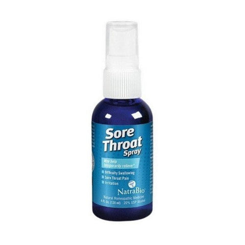 NatraBio, Sore Throat Spray, SPRAY, 4 OZ NatraBio