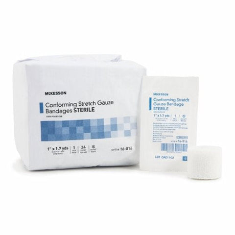 McKesson, Conforming Bandage 1 Inch X 1-7/10 Yard Sterile, Count of 24 McKesson