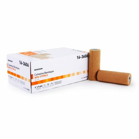 McKesson, Cohesive Bandage 6 Inch X 5 Yard Self-Adherent Closure Tan 16-53616, Case Of 12 McKesson