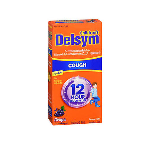 Delsym, Children'S Delsym Cough Relief Liquid Dextromethorphan Grape, 5 Oz Delsym