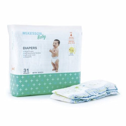 McKesson, Unisex Baby Diaper Size 4 Disposable Heavy Absorbency, Count of 1 McKesson