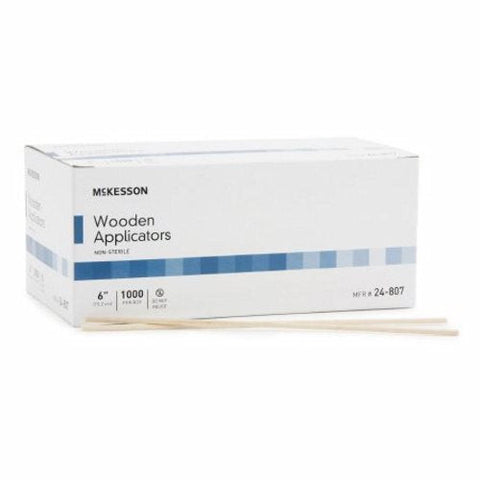 McKesson, Applicator Stick McKesson Without Tip Wood Shaft 6 Inch NonSterile 1000 per Pack, Box Of 1000 McKesson